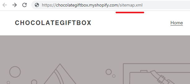 Shopify sitemap URL
