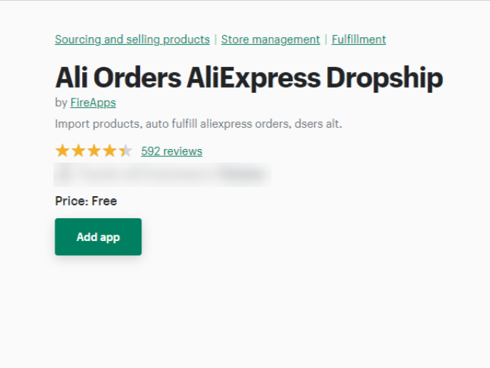 Ali Orders AliExpress Dropship