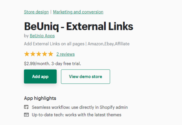 BeUniq - External Links