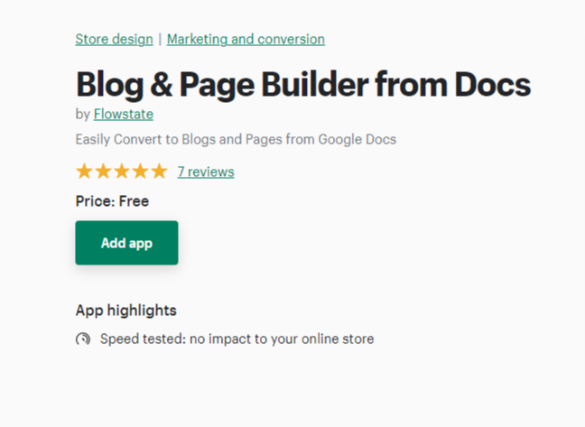 Blog & Page Builder from Docs