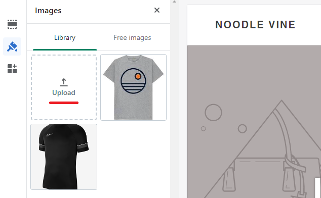 Shopify image option