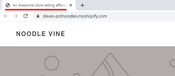 Shopify confirm meta changes by reading the browser tab title