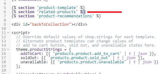 Edit product.liquid Code