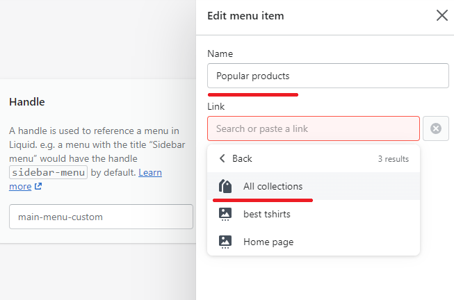 how-to-add-a-drop-down-menu-in-the-header-on-shopify