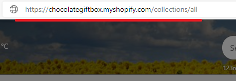 Shopify password-protected page URL