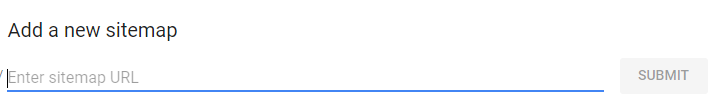 Google submit sitemap