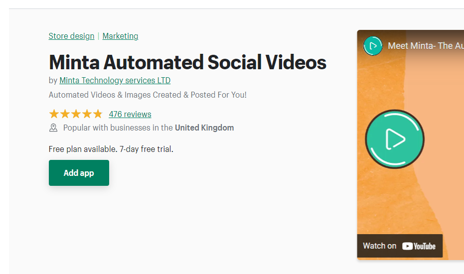 Minta: Automated Product Videos