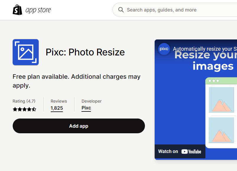 Pixc: Photo Resize