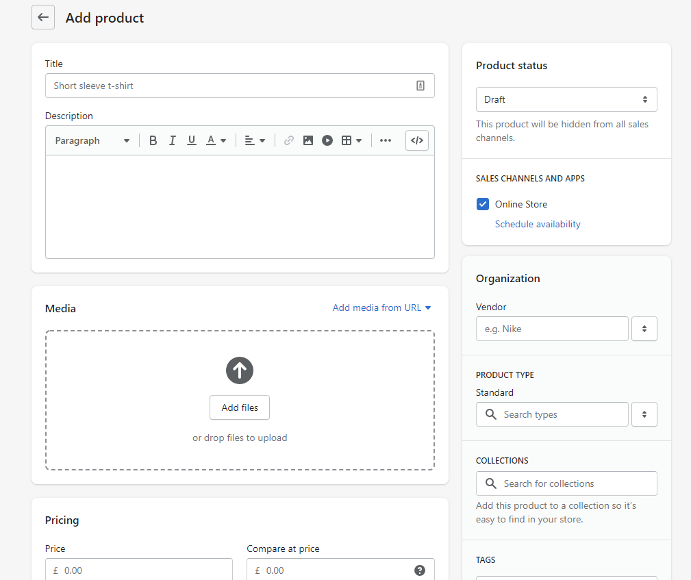 Product Fields