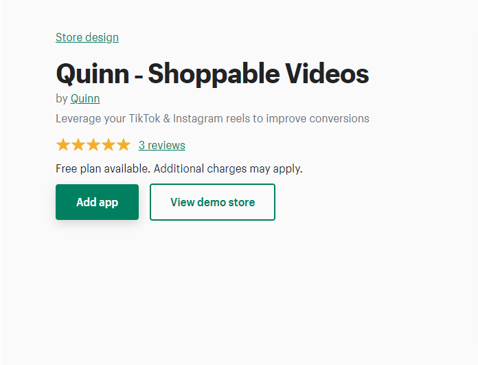Quinn - Shoppable Videos