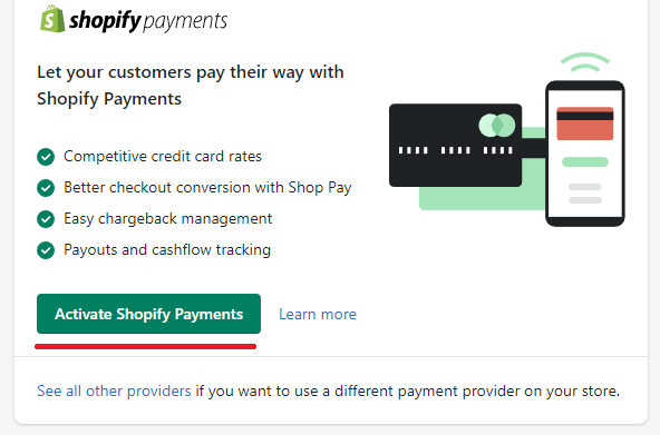 Payment management activate