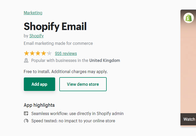 Shopify Email App
