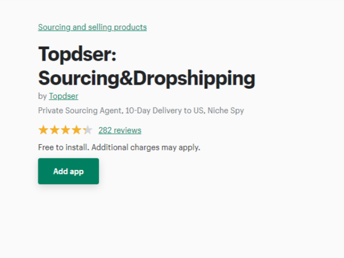 Topdser: Sourcing & Dropshipping