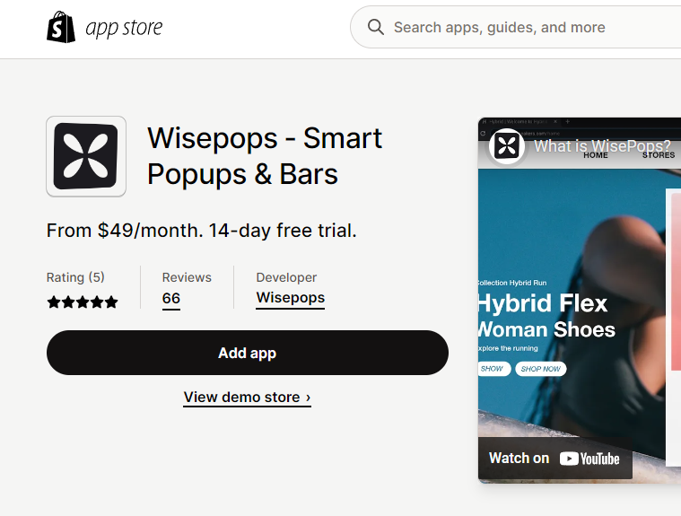 Wisepops: Smart Popups & Bars